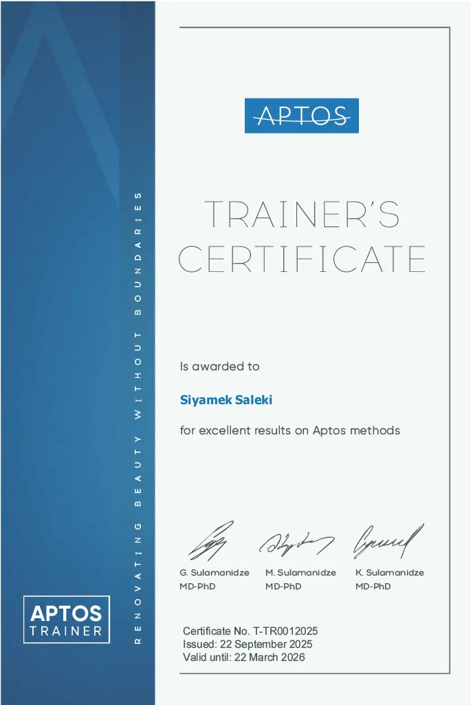 APTOS Trainer Certificate